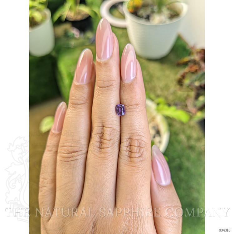 0.77 Ct. Pinkish Purple Sapphire from Ceylon (Sri Lanka)