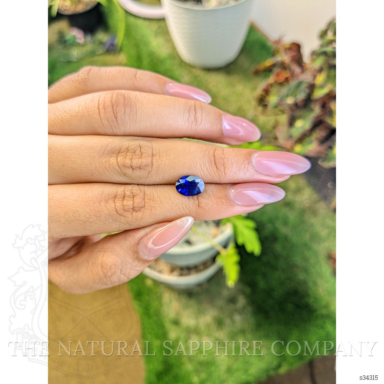 2.07 Ct. Blue Sapphire from Ceylon (Sri Lanka)