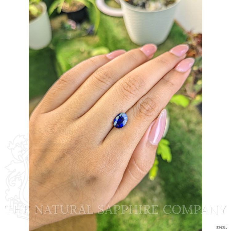 2.07 Ct. Blue Sapphire from Ceylon (Sri Lanka)