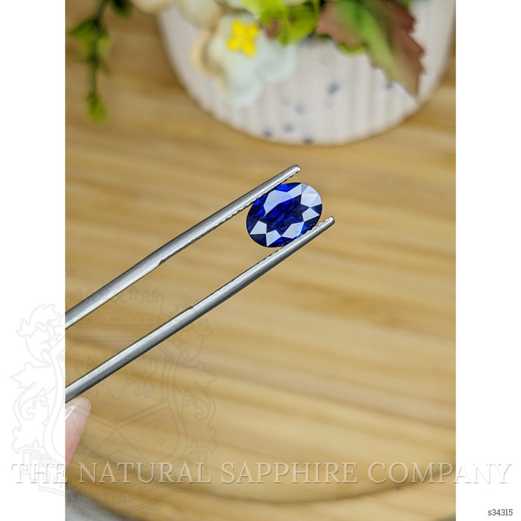 2.07 Ct. Blue Sapphire from Ceylon (Sri Lanka)