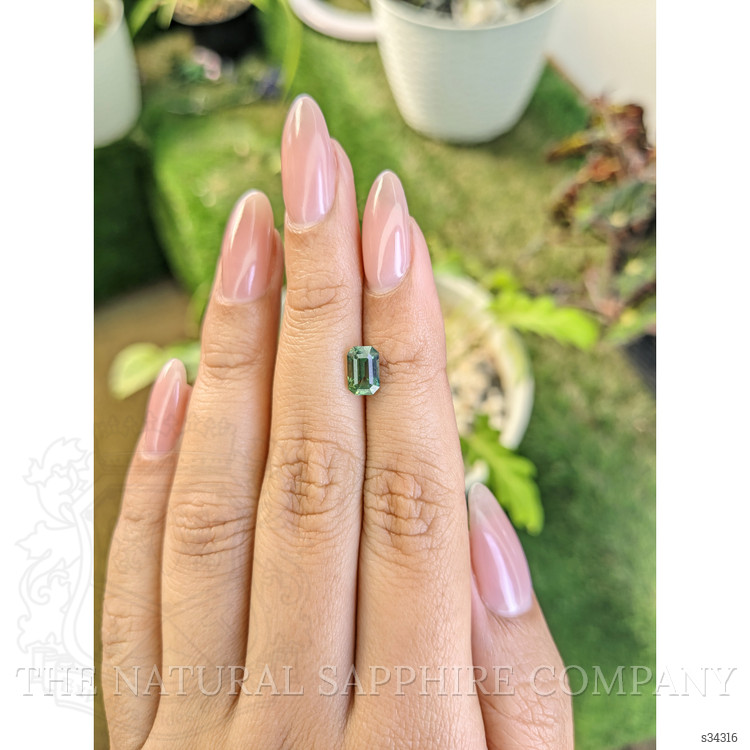 1.57 Ct. Green Sapphire from Madagascar