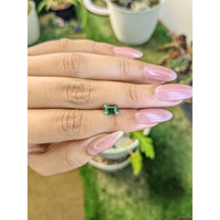 1.57 Ct. Green Sapphire from Madagascar Life Style
