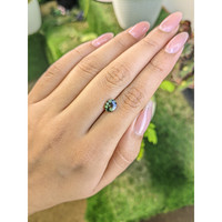 1.36 Ct. Green Sapphire from Madagascar Life Style