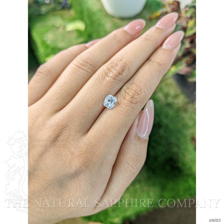 1.30 Ct. White Sapphire from Ceylon (Sri Lanka)