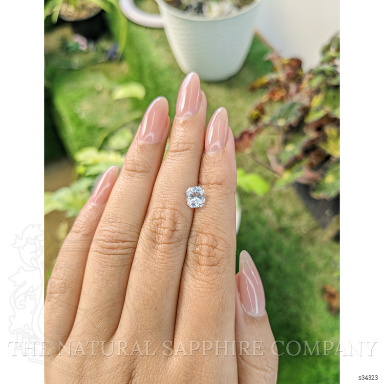 1.30 Ct. White Sapphire from Ceylon (Sri Lanka)