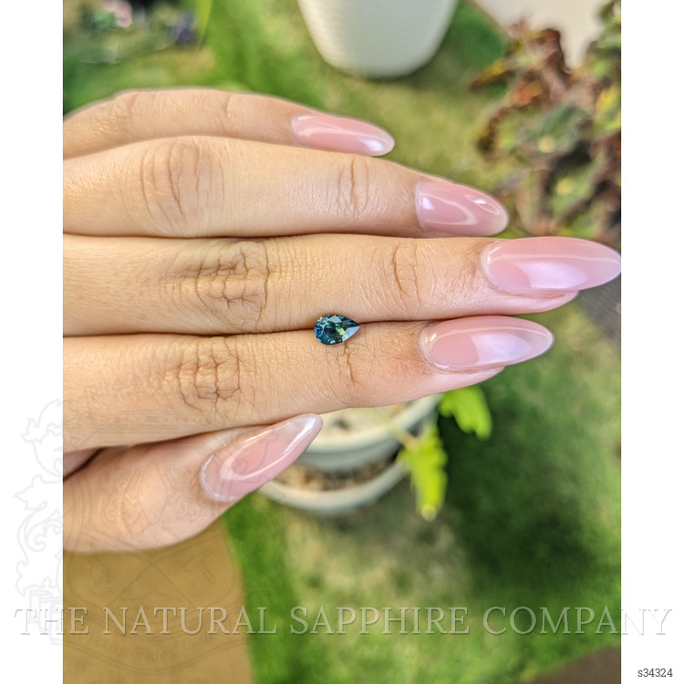 0.79 Ct. Greenish Blue Sapphire from Madagascar
