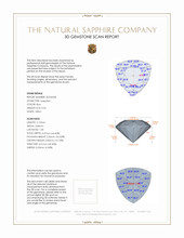 0.55 Ct. Blue Sapphire from Ceylon (Sri Lanka) 3 D Scan Report
