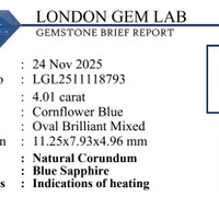 4.01 Ct. Blue Sapphire from Ceylon (Sri Lanka) Pdf