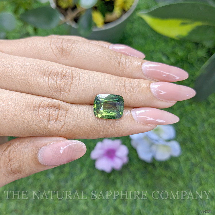 7.55 Ct. Yellowish Green Sapphire from Madagascar