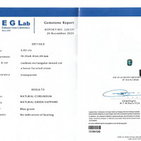 5.02 Ct. Bluish Green Sapphire from Madagascar Pdf