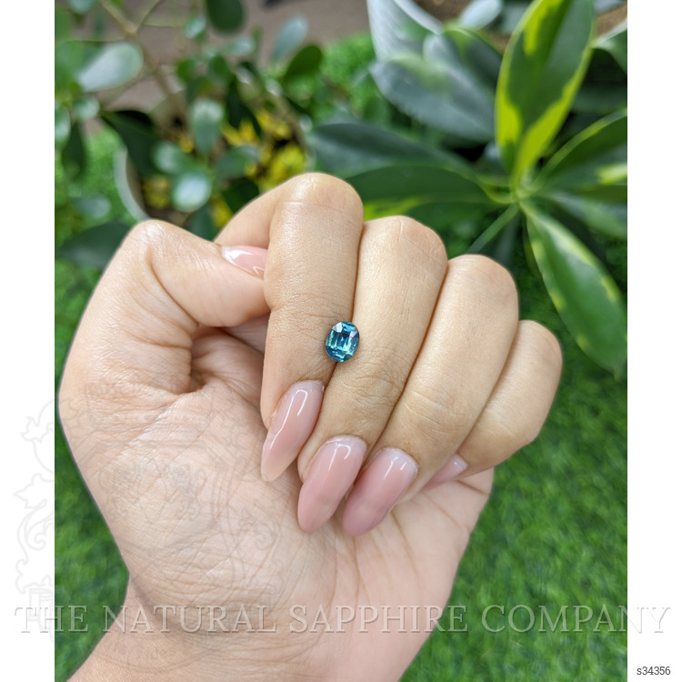 1.19 Ct. Bluish Green Sapphire from Madagascar