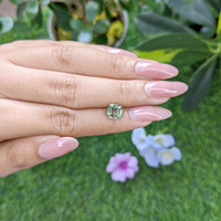 2.00 Ct. Green Sapphire from Madagascar Life Style
