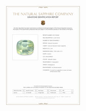 2.64 Ct. Yellowish Green Sapphire from Madagascar Scan Report