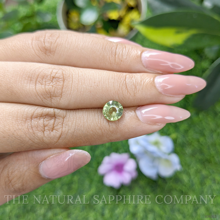 2.02 Ct. Yellowish Green Sapphire from Madagascar