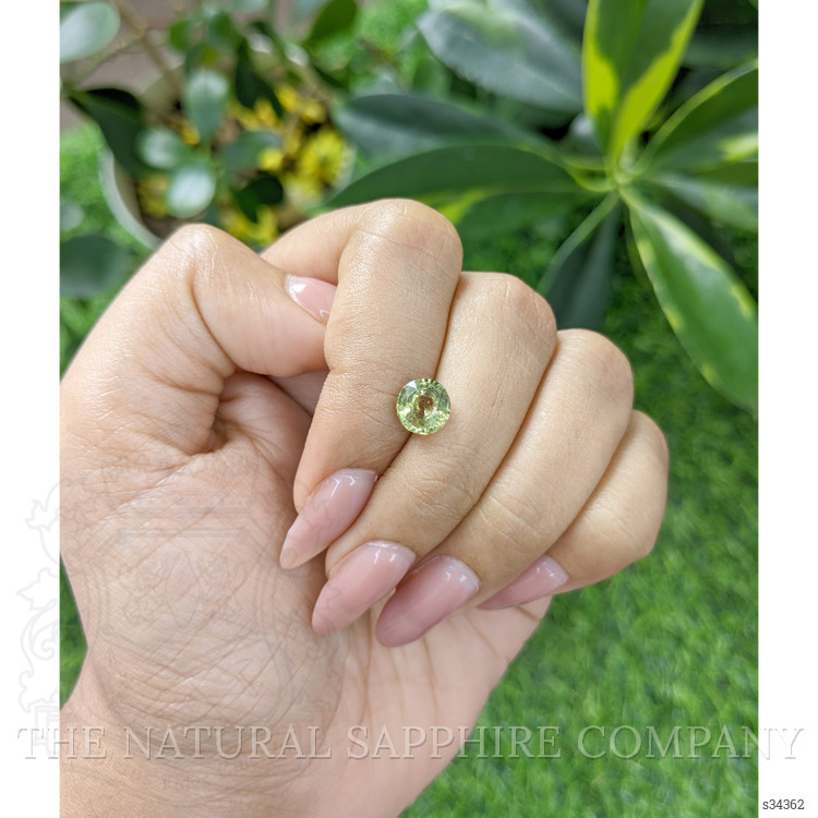 2.02 Ct. Yellowish Green Sapphire from Madagascar