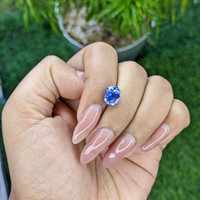 3.15 Ct. Blue Sapphire from Ceylon (Sri Lanka) Life Style