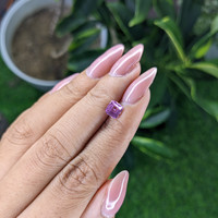 1.04 Ct. Purple Sapphire from Madagascar Life Style