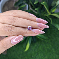 1.04 Ct. Purple Sapphire from Madagascar Life Style