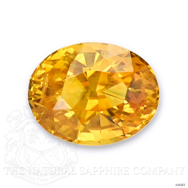 1.12 Ct. Orangish Yellow Sapphire from Ceylon (Sri Lanka)