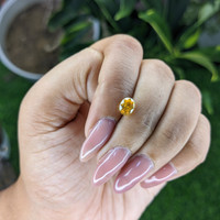 1.12 Ct. Orangish Yellow Sapphire from Ceylon (Sri Lanka) Life Style