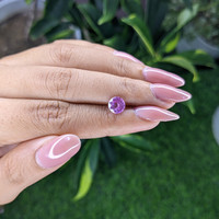 1.38 Ct. Purplish Pink Sapphire from Tanzania Life Style