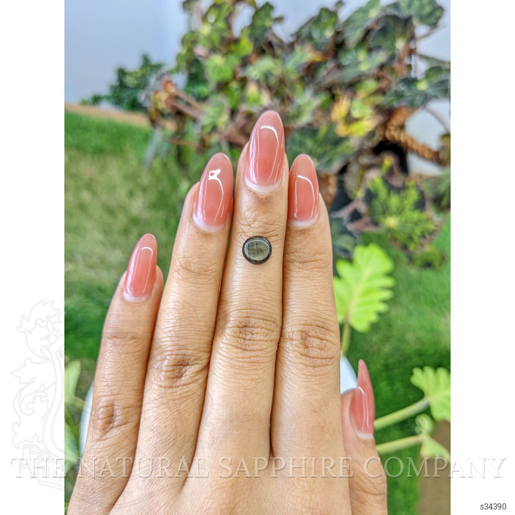 2.04 Ct. Black Star Sapphire from Ceylon (Sri Lanka)