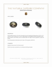 2.54 Ct. Brown Star Sapphire from Ceylon (Sri Lanka) Appraisal