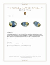 0.51 Ct. Bi Color Sapphire from Thailand Appraisal