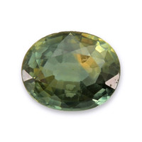 0.49 Ct. Yellowish Green Sapphire from Thailand Video