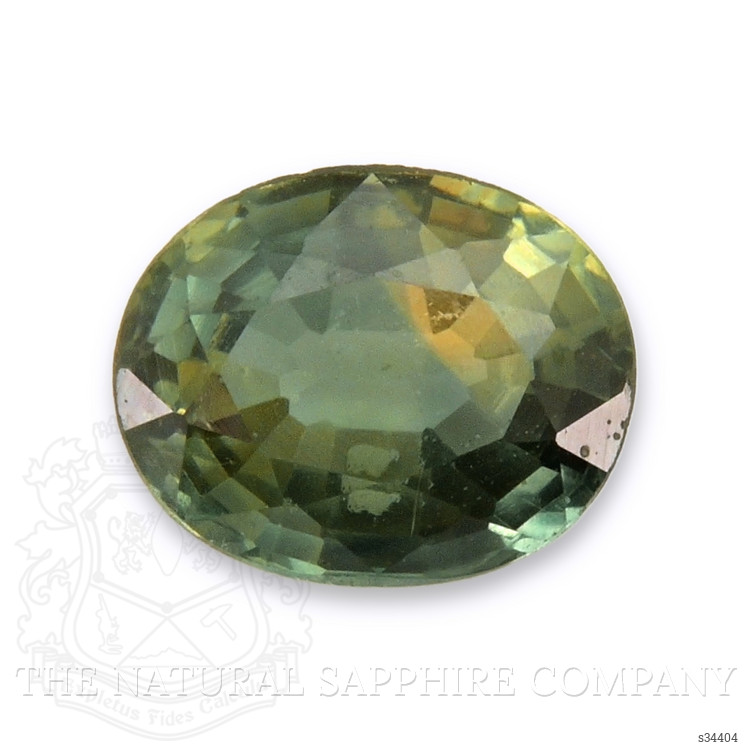 0.49 Ct. Yellowish Green Sapphire from Thailand
