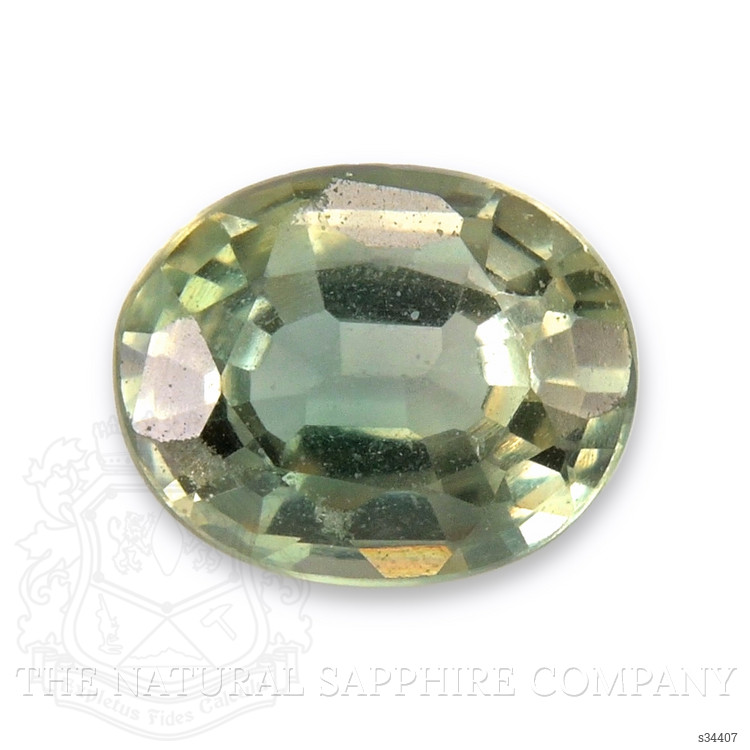 0.47 Ct. Yellowish Green Sapphire from Thailand