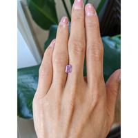 1.28 Ct. Purplish Pink Sapphire from Ceylon (Sri Lanka) Life Style