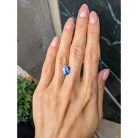 4.04 Ct. Blue Sapphire from Ceylon (Sri Lanka) Life Style