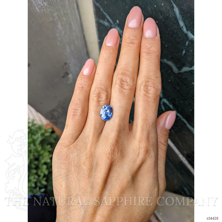 4.04 Ct. Blue Sapphire from Ceylon (Sri Lanka)