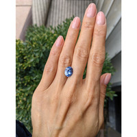 4.04 Ct. Blue Sapphire from Ceylon (Sri Lanka) Life Style