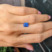 2.02 Ct. Blue Sapphire from Ceylon (Sri Lanka) Life Style