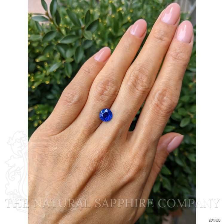 2.08 Ct. Blue Sapphire from Ceylon (Sri Lanka)