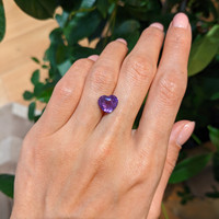 3.51 Ct. Purple Sapphire from Ceylon (Sri Lanka) Life Style
