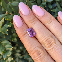 3.58 Ct. Pinkish Purple Sapphire from Ceylon (Sri Lanka) Life Style