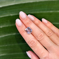 7.55 Ct. Peach Sapphire from Ceylon (Sri Lanka) Life Style