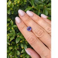 2.99 Ct. Bluish Purple Sapphire from Ceylon (Sri Lanka) Life Style