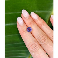 2.99 Ct. Bluish Purple Sapphire from Ceylon (Sri Lanka) Life Style