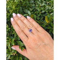 2.99 Ct. Bluish Purple Sapphire from Ceylon (Sri Lanka) Life Style