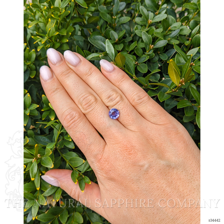 2.99 Ct. Bluish Purple Sapphire from Ceylon (Sri Lanka)