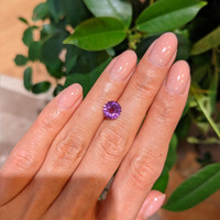 2.26 Ct. Purplish Pink Sapphire from Ceylon (Sri Lanka) Life Style