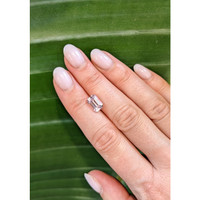 3.43 Ct. Peach Sapphire from Ceylon (Sri Lanka) Life Style