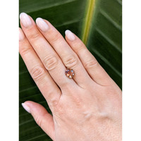 3.52 Ct. Orangish Brown Sapphire from Ceylon (Sri Lanka) Life Style