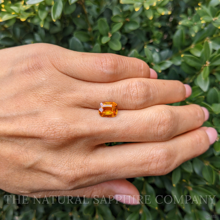 2.60 Ct. Yellowish Orange Sapphire from Ceylon (Sri Lanka)