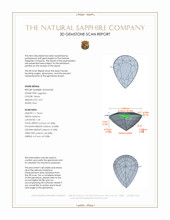3.57 Ct. Yellow Sapphire from Ceylon (Sri Lanka) 3 D Scan Report