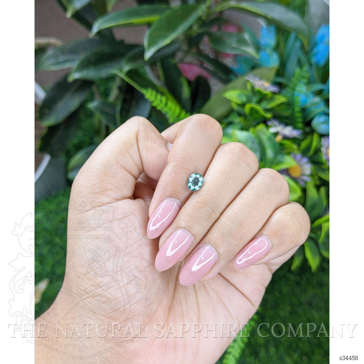 0.99 Ct. Bluish Green Sapphire from Madagascar